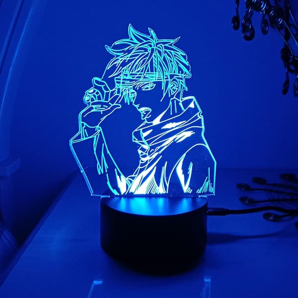 Jujutsu Kaisen Gojo 3D Illusjon Nattlampe Smart Touch