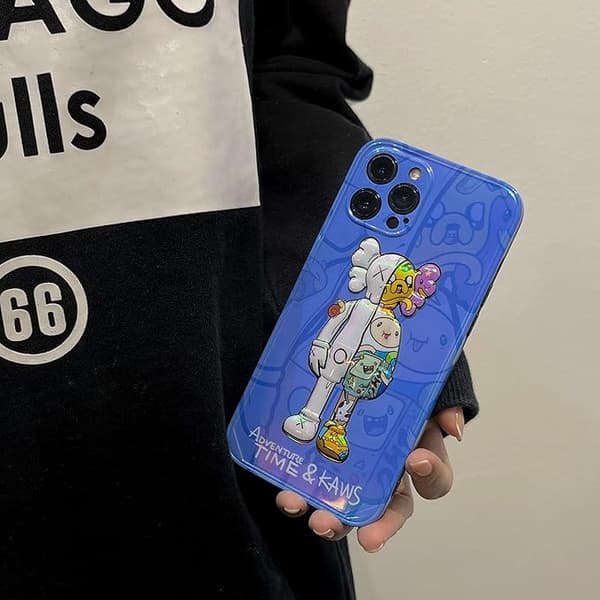 Kompatibel med iPhone12Pro, Silikone Stødsikker Lysende 3D