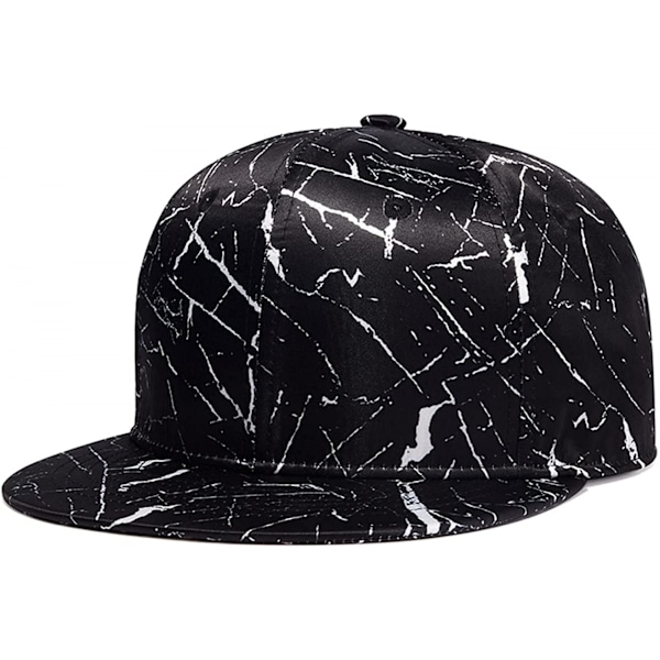 Klassisk Snapback-hatt Hip Hop Flat Bill Visor Cap - Unisex Annons D