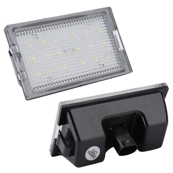 2 st 18 LED-lampor för registreringsskylt Passar Land Rover