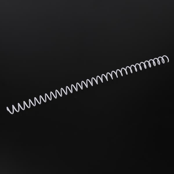 20 st 30 hål Lösblads plastbindningsring Spiralfjädrar för A4-papper 11 mm vit