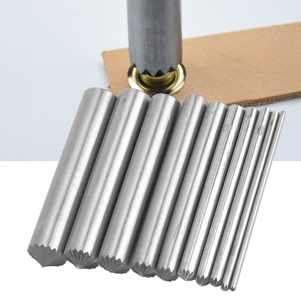 45# Stål Industriel Grade Chrysanthemum Form Grommet Punch Læder DIY Værktøj 3-20mm