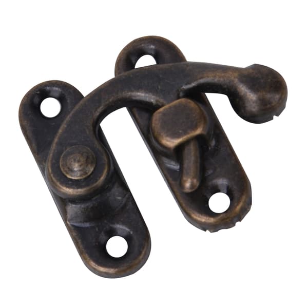 30 st Hasp Hook Retro Style Järn Spänne Hook Hasp för Smycken Presentaskar 3,2 x 2,8 cm Brons Höger Spänne Hook Hasp