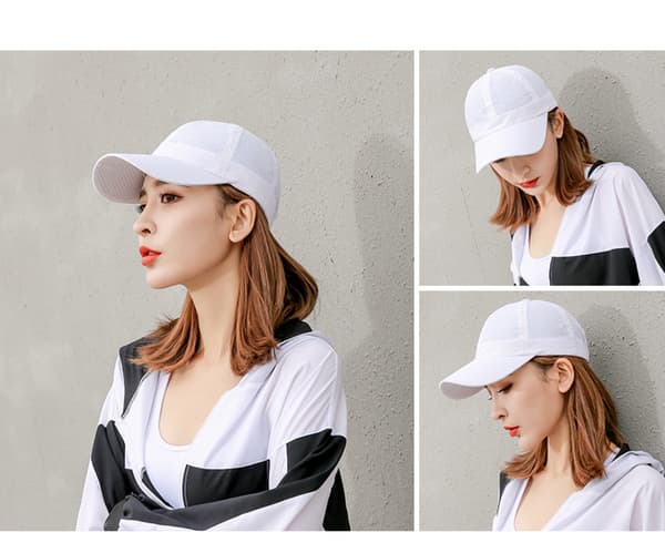 Unisex Baseballcaps i ensfarget design, hurtigtørkende og pustende E