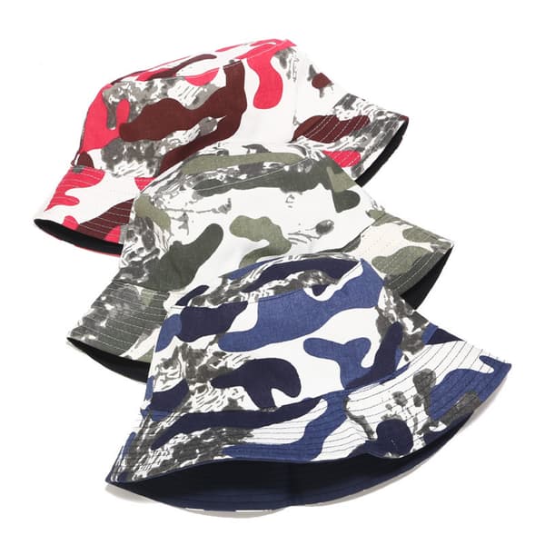 Bøllehat Camouflage Hat Strand Fiskerhatte Solhat til D Pink