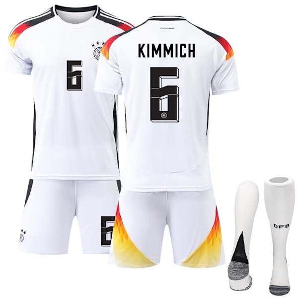 UEFA EM 2024 Tyskland hemmaplan Barnfotbollströja Nr.6 KIMMICH No.6 KIMMICH XL