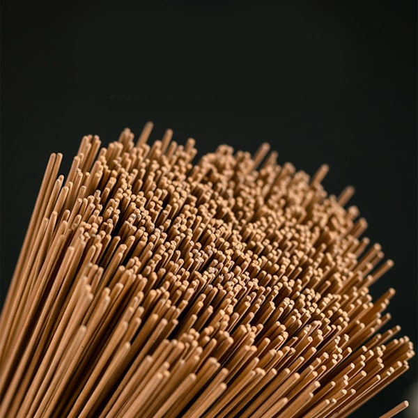 1000 stk. røykfrie røkelsespinner - behagelig, langvarig duft - sandeltre røkelsespinner for hjem, templer - naturlig farge - 32,5 cm