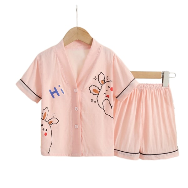 Pyjamas för barn - Flickor & Pojkar Pyjamas,S (Vit)