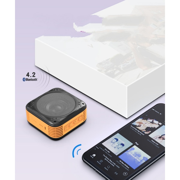 Bluetooth-högtalare, bärbar trådlös högtalare med HD-ljud