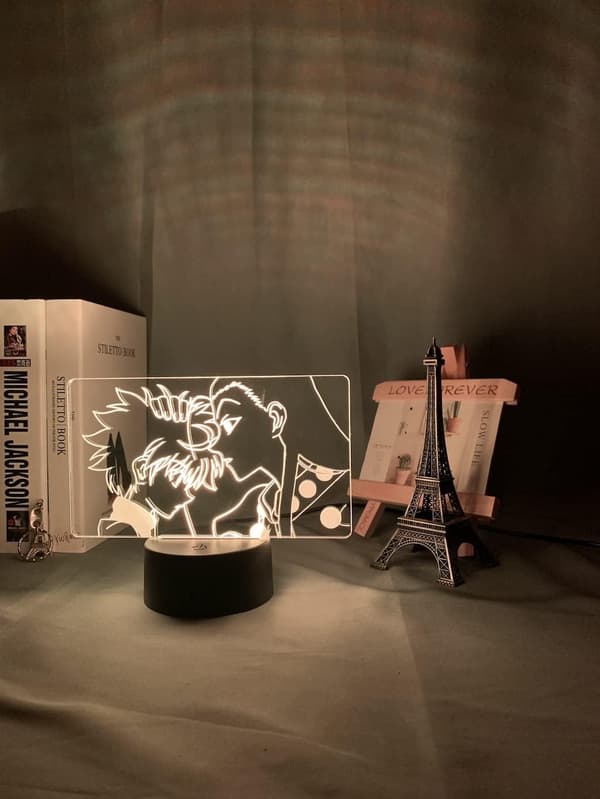 Hunter X Hunter 3D Illusion Nattlampa med Smart Touch, Perfekt Present för Heminredning och Barn