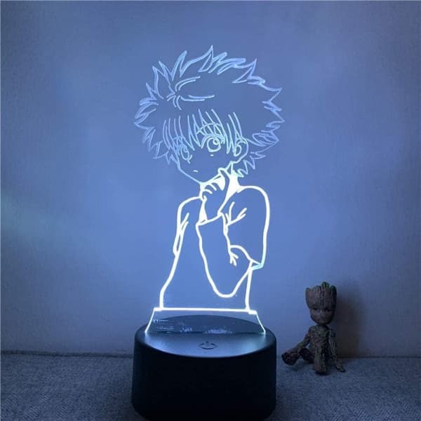 Hunter X Hunter 3D Illusion Nattlampa med Smart Touch, Perfekt Present för Heminredning och Barn