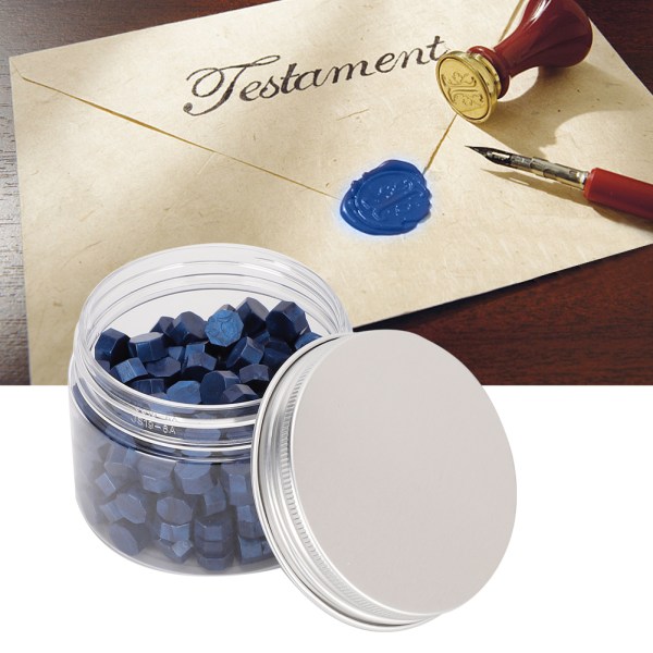 200Pcs Sealing Wax Octagon Seal Pearlescent Suit Bottle Packing for Envelopes Documents Wedding Invitation