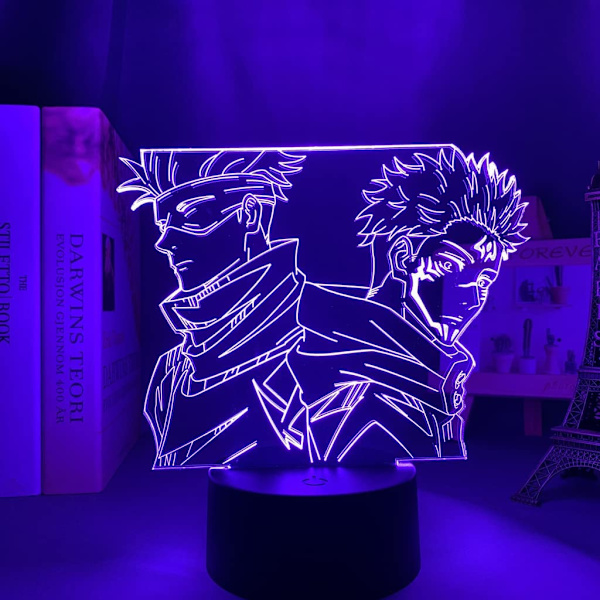 3D Illusion Jujutsu Kaisen LED Anime Lampa 16 Färger Ändra R