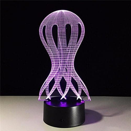 Vandmand Natlampe 3D Lysprojektion Farveskiftende Ho