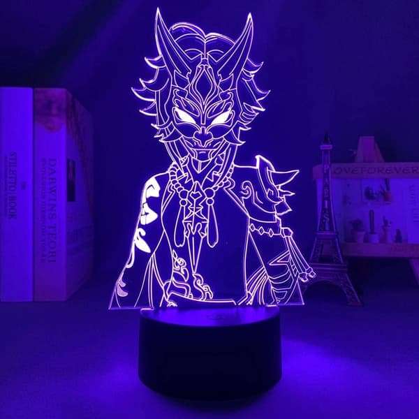 3D Illusion Natlampe Hjem Tegneserie
