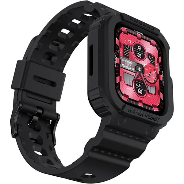 Yhteensopiva Apple Watch Series -rannekkeiden kanssa, kirkas naisten malli 41mm/40mm/38mm kotelolla, kaunis söpö kristalliranneke hyytelösuojalla Black 38/40/41mm