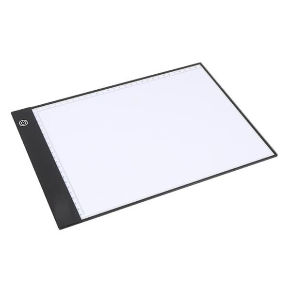 Populær A4 LED lysboks Tracer med skala og 1,5 m USB-kabel (tretrinns dimming)