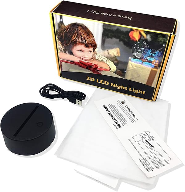 Anime 3D Natlampe Attack Akryl LED 3D Lampe til Hjem Roo