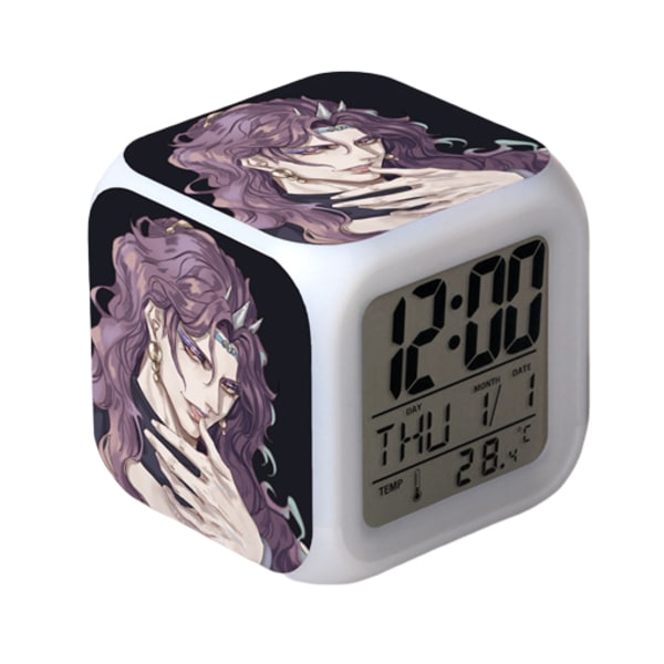 Anime Alarm Clock One Piece LED Square Clock Digi 33