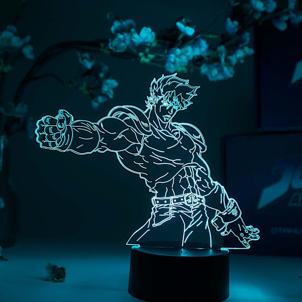 Jonathan Joestar Otaku Lampe – JoJo's Bizarre Adventure – Anime Lampe Figur Natlampe, 16 Farver RGB LED