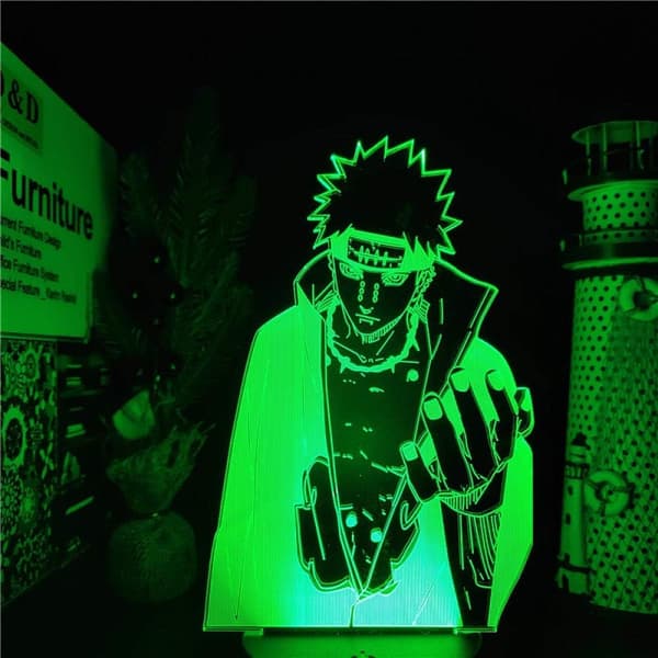Naruto Kakashi Uchiha Sasuke 3D Illusjon Nattlys Lampe Sm