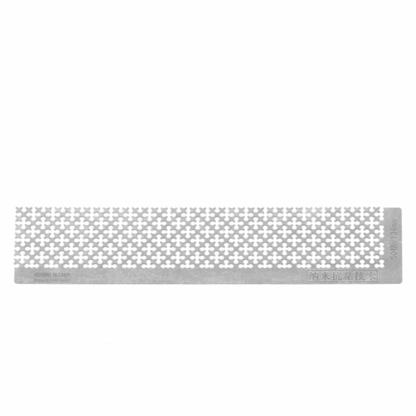 Rhinestone Maleri Lineal i Rustfrit Stål Tomme Gitre Point Drill Pen Lineal til 5D DIY136MM