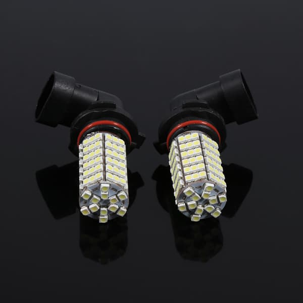 2× 9006 HB4 120 LED SMD Hvit Tåkelys Pære Hovedlys 12V Tåkelys