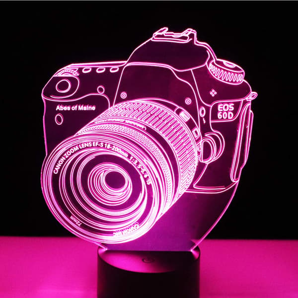 7 Farveskiftende Natlampe 3D Atmosfære Pærelys 3D V