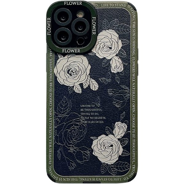 Kompatibel med iPhone12promax skyddande fodral fransk blomma