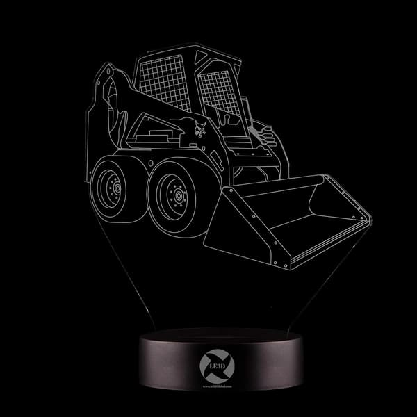 3D Optisk Illusjon Nattlys - 7 LED Fargeskiftende Lampe