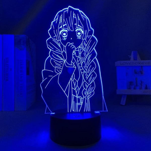 Anime Demon Slayer Mitsuri Kanroji-lampa Cool 3D Illusion Nig
