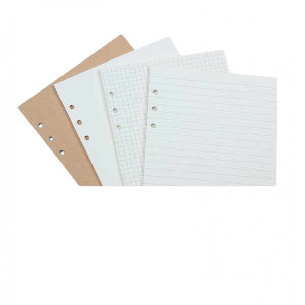 A6 Påfyllningsbar Faux Läder Resenär Notebook Binder Journal