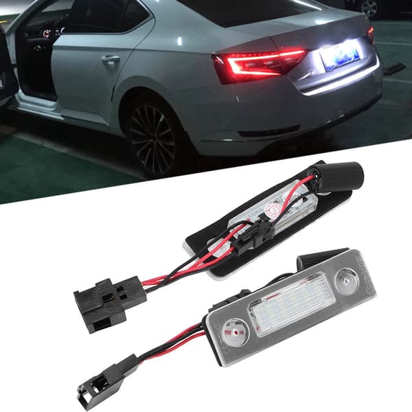 LED Nummerpladelys til Skoda Octavia 2009-2012