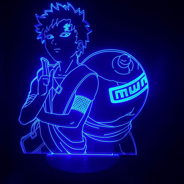 Naruto Kakashi Uchiha Sasuke 3D Illusion Natlampe Sm