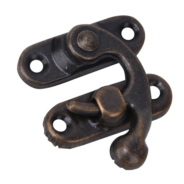 30 st Hasp Hook Retro Style Järn Spänne Hook Hasp för Smycken Presentaskar 3,2 x 2,8 cm Brons Höger Spänne Hook Hasp