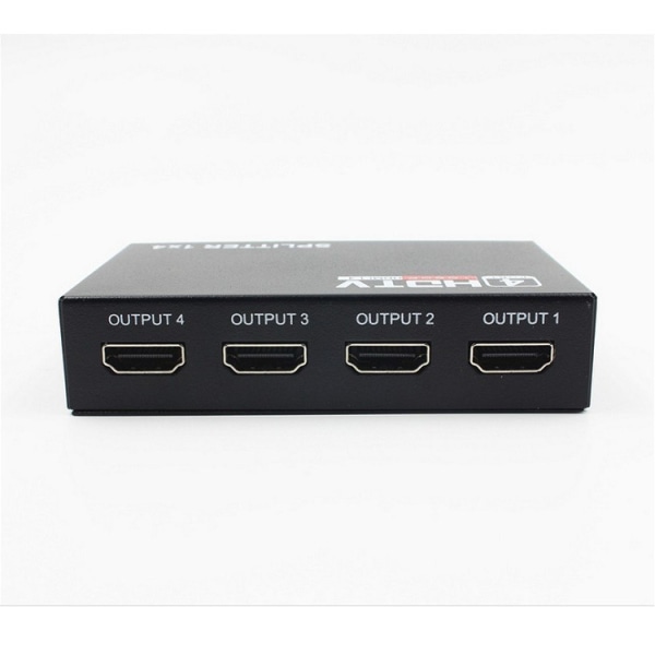 HDMI høyoppløselig splitter 1 inn 4 ut en punkt fire deler støtter 1080P 3D byttedeler