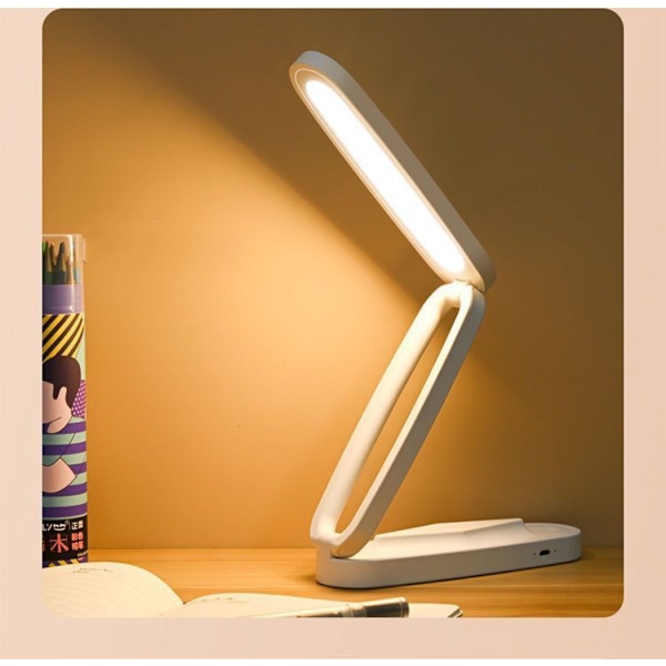 Fällbar förvaringsbordslampa, kreativt skyddande öga Learnin