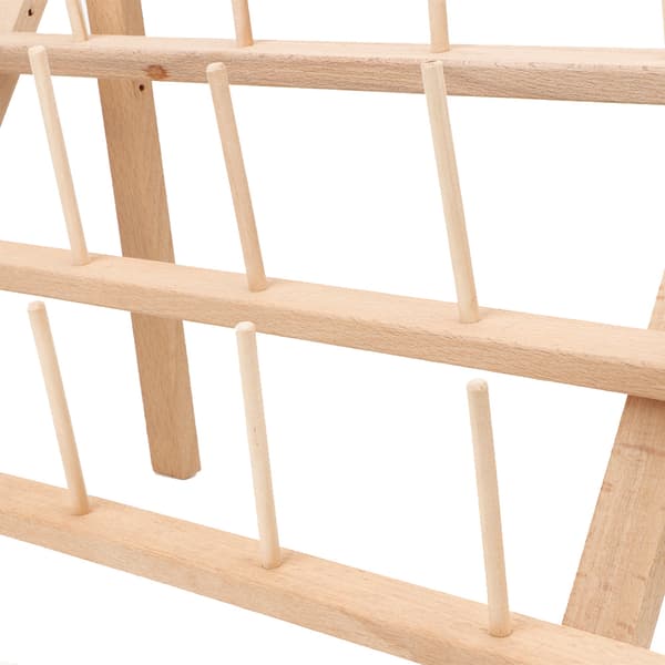 Træ 20 Spoler Kegle Tråd Stativ Rack Foldbar Syning Broderi Opbevaring Holder Organizer