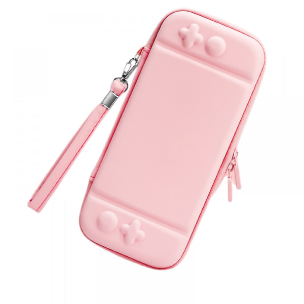 Bæretaske til Nintendo Switch OLED-model 2021/Switch, lyserød - Kawaii sød bærbar rejsetaske, beskyttende opbevaringspose