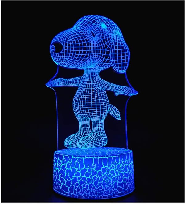 3D Illusion Natlampe LED Skrivebordslampe Touch Control 7 Farver