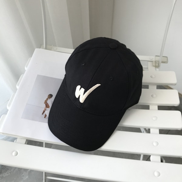 Hatt vår och sommar broderad alfabet basebollkeps casu Black