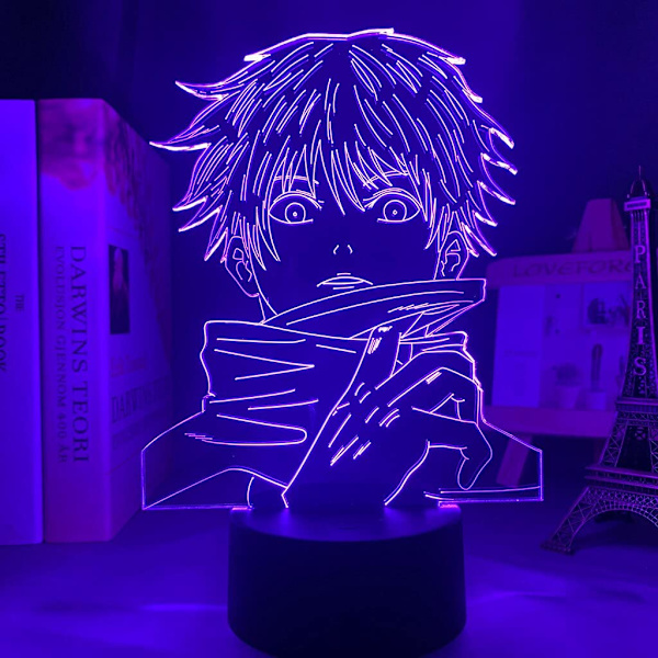 LED Nattelys Anime Satoru Gojo Lampe Jujutsu Kaisen LED Nattelys for Barn Bursdagsgave Jujutsu Kaisen Satoru Gojo 3D Lampe