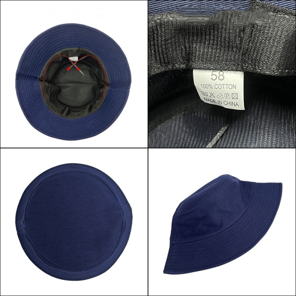 Unisex Bucket Cotton Hat Print Solhattar Fiskehatt för Män