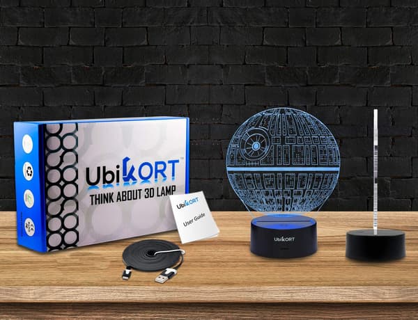 3D Lampe Illusjon Dødsstjerne Star Wars Lampe, Unik Bursdagsstjerne