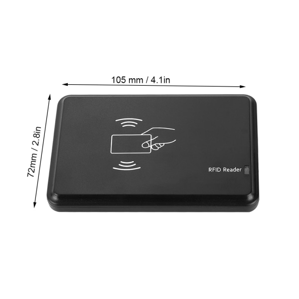 Bärbar 125KHz ID-kortläsare Drive Free med USB-kabelstöd för Windows-system