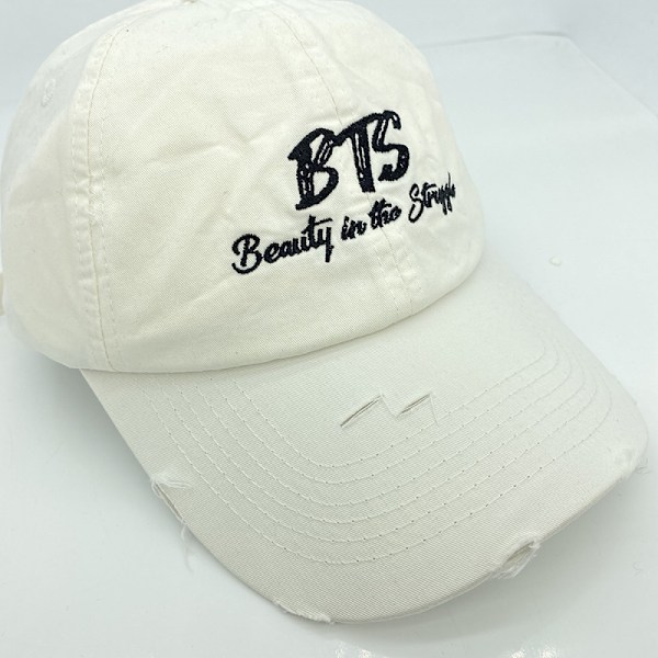 Hatt Personlighet Hål Broderi Enkelt Mode Alfabet Bas Brown