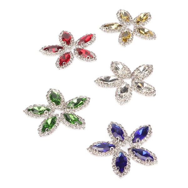 25 stk fargerike glass-rhinestones DIY sy rhinestones for klær vesker sko dekorasjon