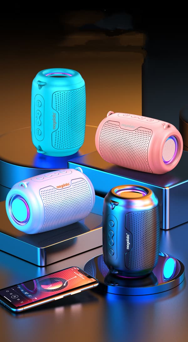 Bluetooth-høyttalere, bærbar trådløs høyttaler med HD-lyd