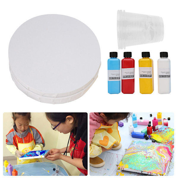 Cellulär vätskemålning pigment barn DIY vätskemålning pigment konstmaterial kit #1