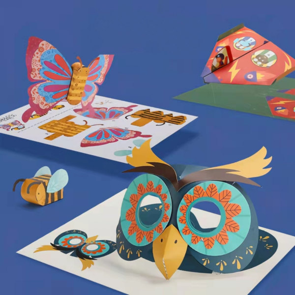 Origami Paperisarja Kaksipuolinen & Origami-kirja, DIY Söpö 3D